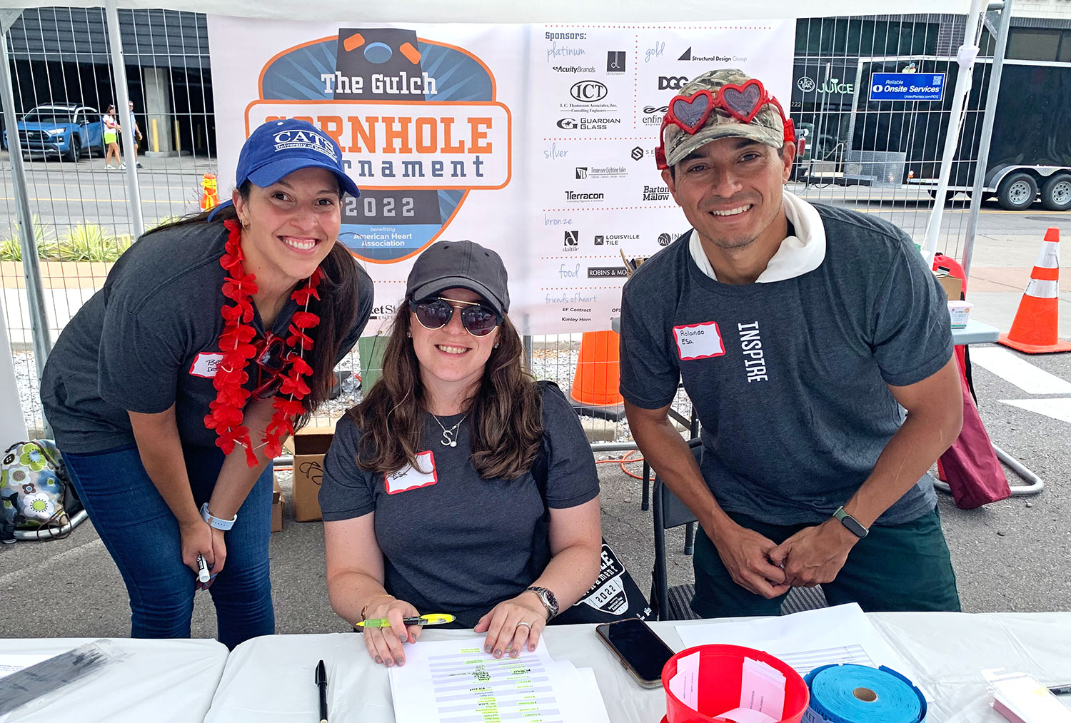 2022 The Gulch Cornhole Tournament benefitting the American Heart Association