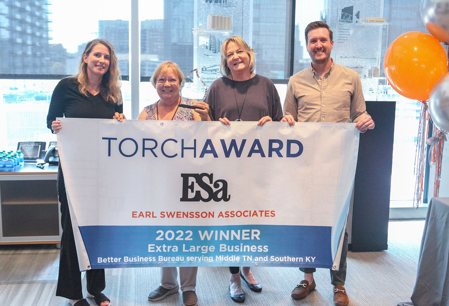 ESa was selected as the winner for the 2022 Better Business Bureau Torch Award in the XL business category.