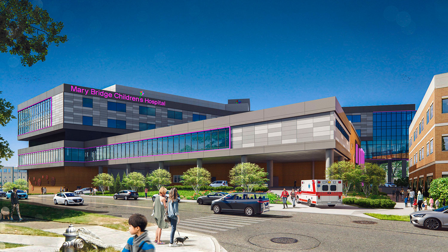 Mary Bridge Children’s Hospital - exterior rendering