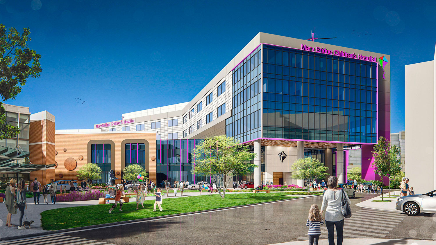 Mary Bridge Children’s Hospital - exterior rendering