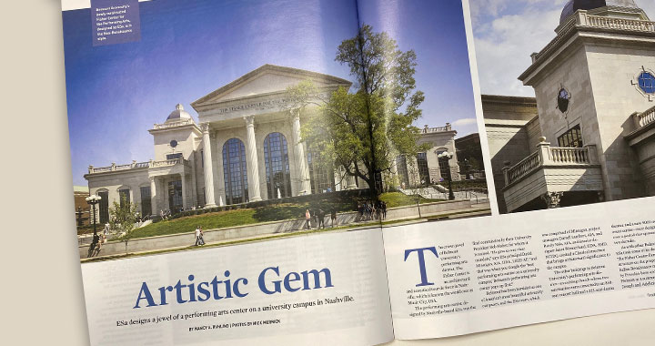 Traditional Building Magazine spread - An Artistic Gem: The Fisher Center for the Performing Arts